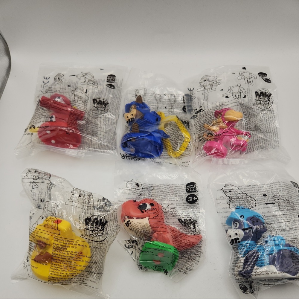 2026 Burger King Paw Patrol The Dino Movie Complete Set